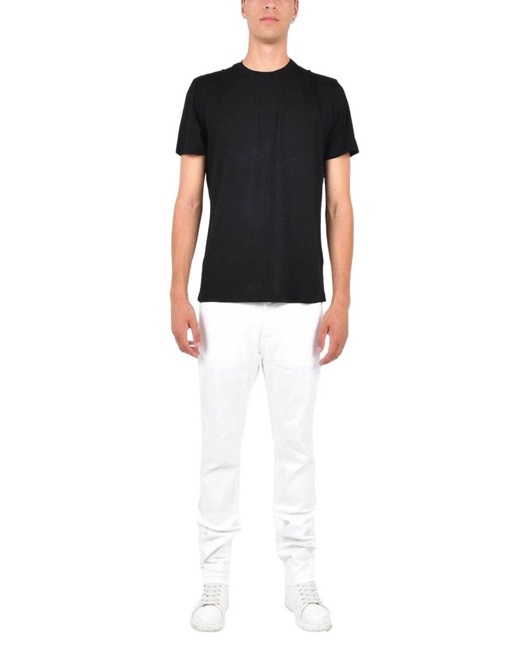 Low Brand Black Wool T-shirt for men