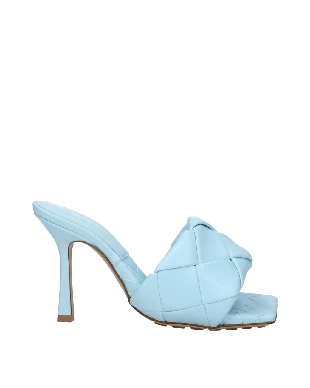 Bottega Veneta Blue Sandals Pale Leather