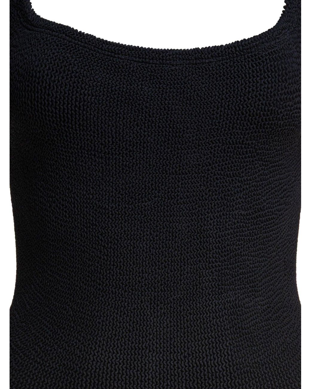 Hunza G Black Square Neck" Swimsuit