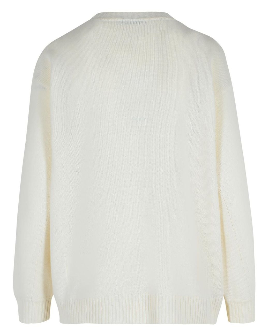 Max Mara Gray Off Wool And Cashmere 'Fido' Sweater
