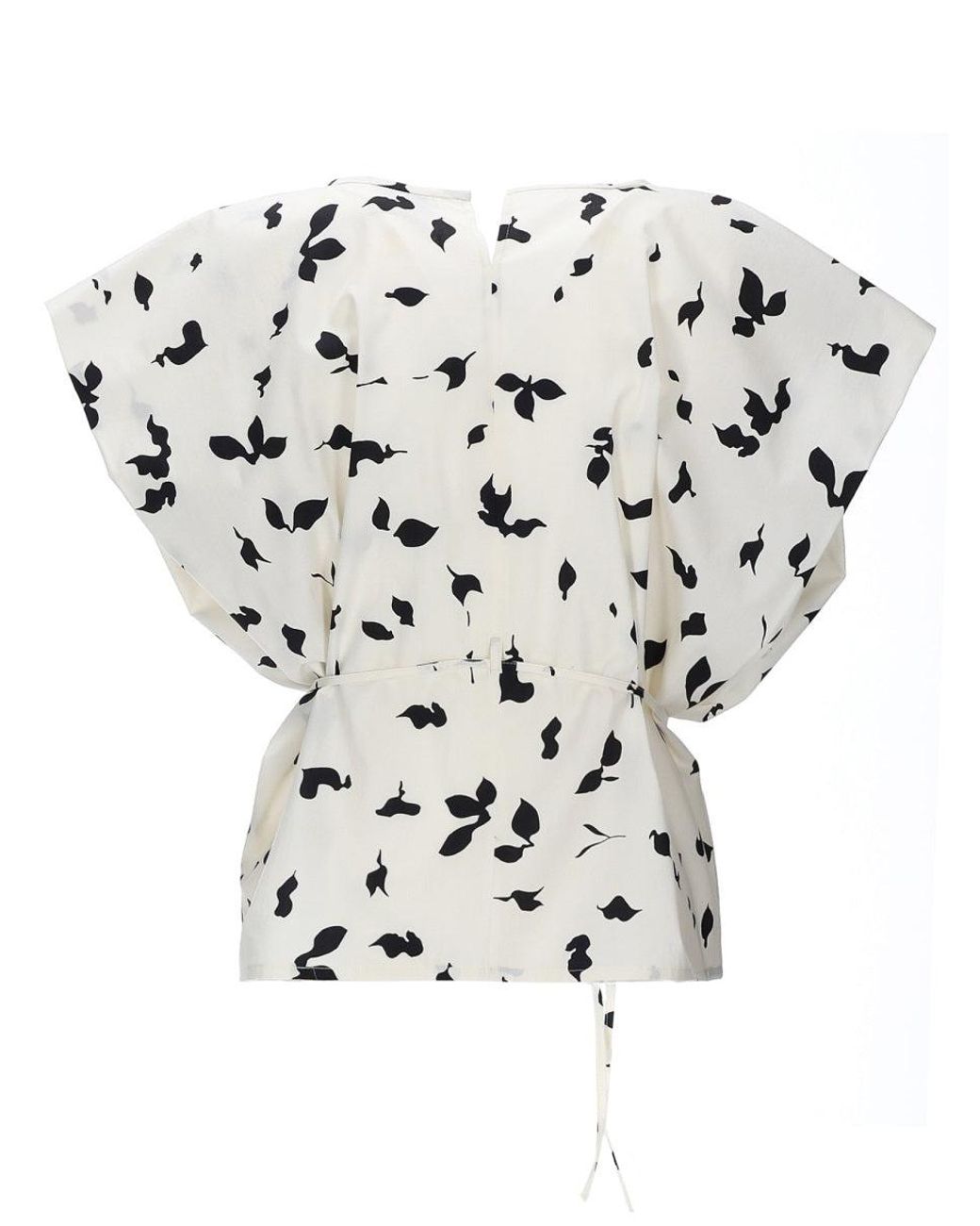 Alysi White Sleeveless Top With Ribbon