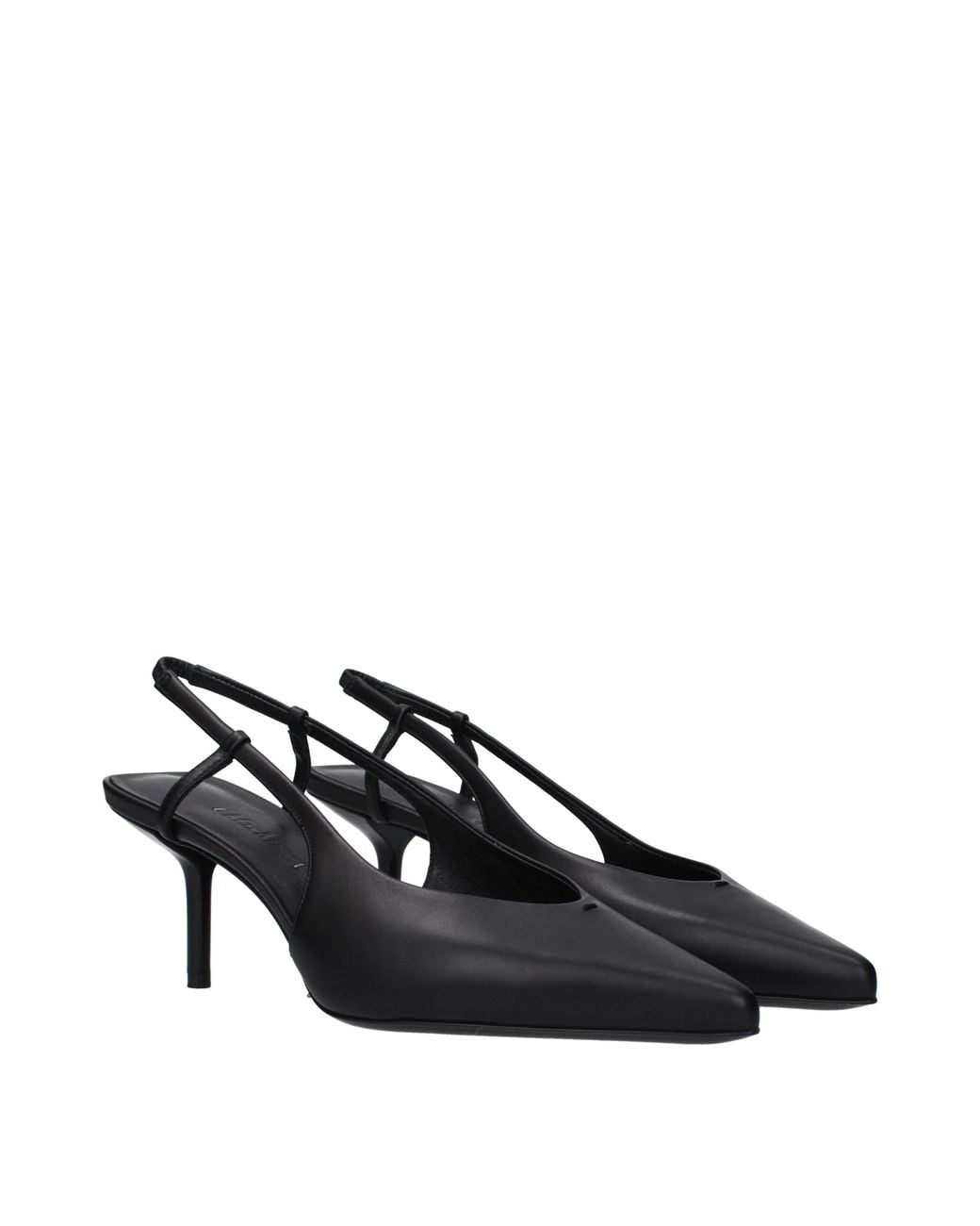 Max Mara Black Sandals Leather