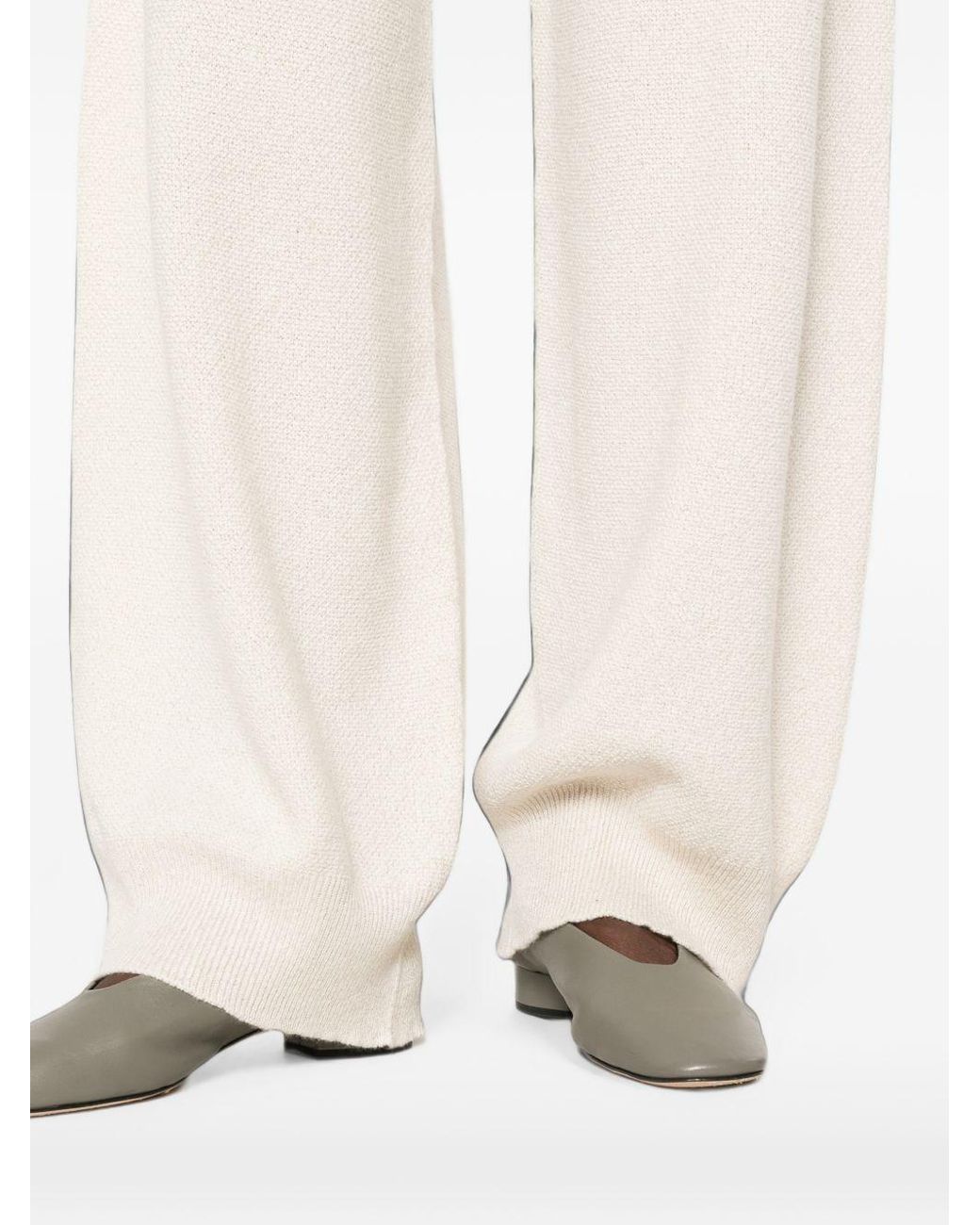 Fabiana Filippi White Wool Blend Trousers