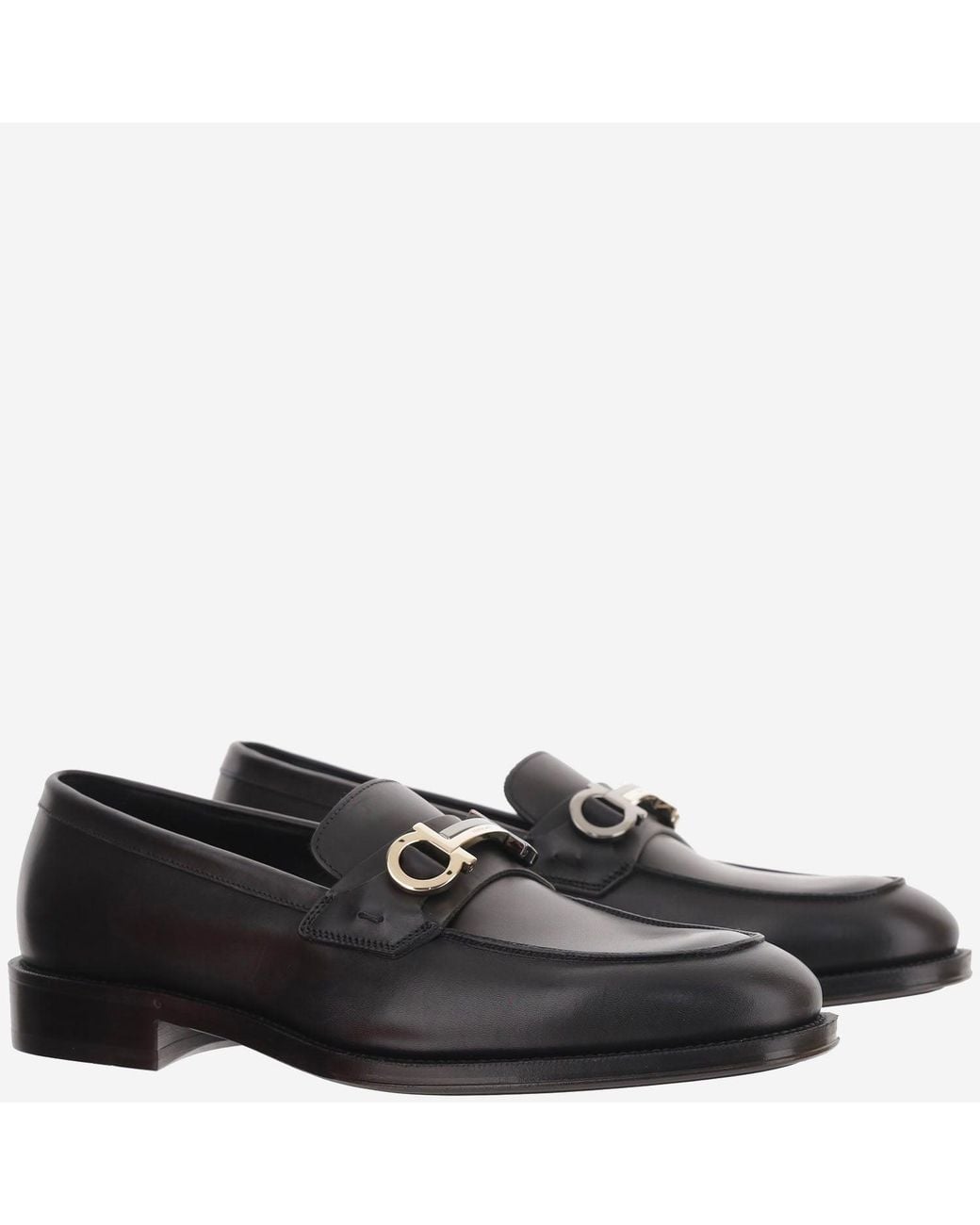 Ferragamo Black Leder-Loafer