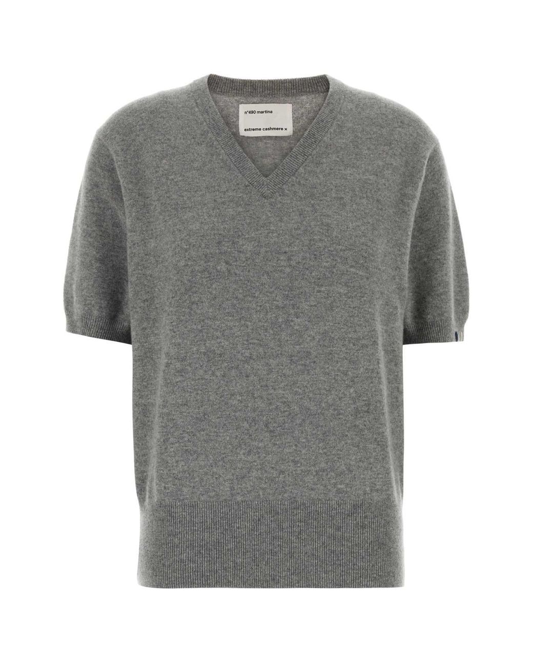 Extreme Cashmere Gray Stretch Cashmere Blend Sweater