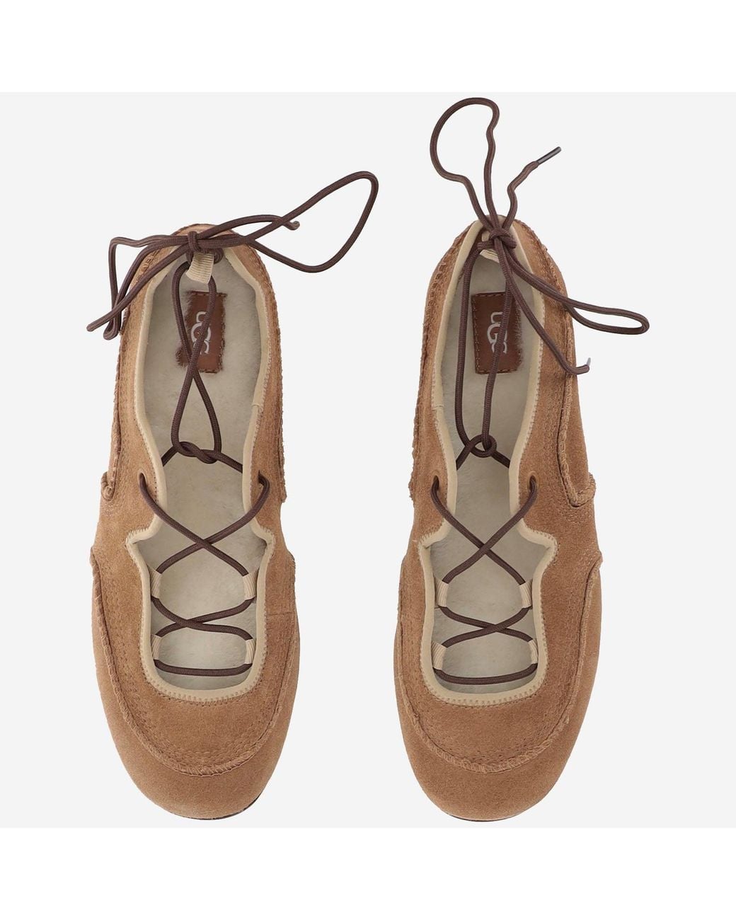 Ugg Brown Quill Ballet Sneakers