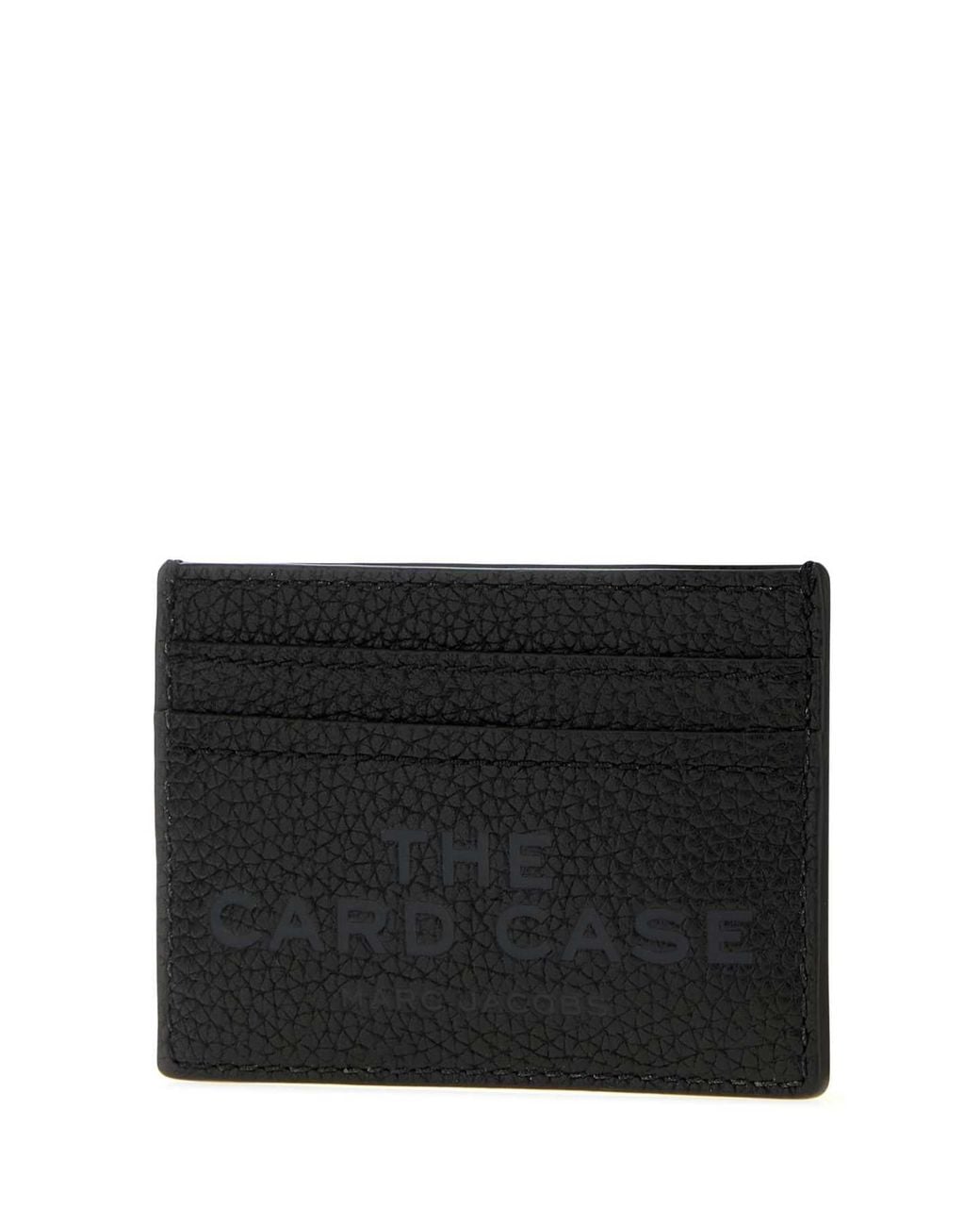 Marc Jacobs Black Leather The Card Case Card Holder