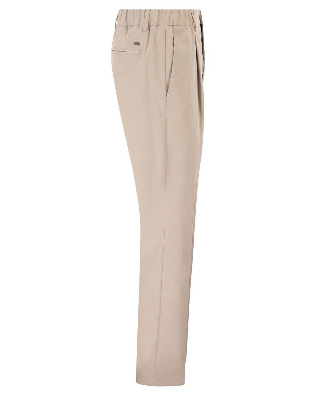 Herno Natural Trousers With Pleats for men