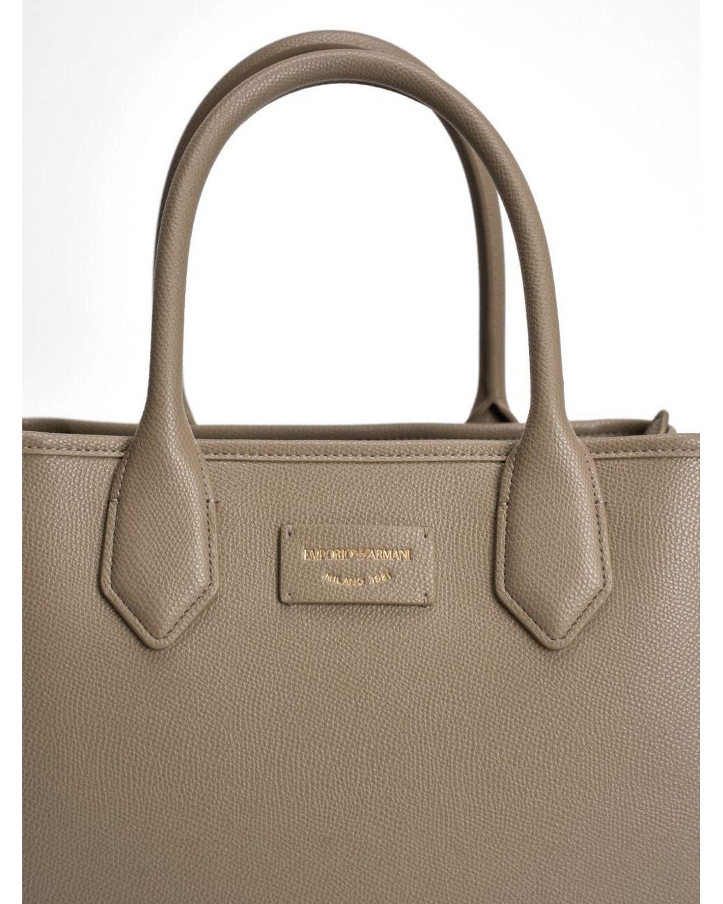 Emporio Armani Brown Medium Shopping Bag