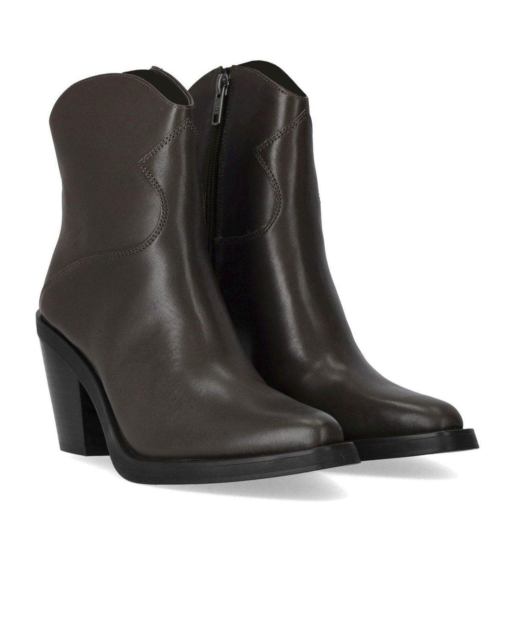 Ash Black Judy Texan Ankle Boot