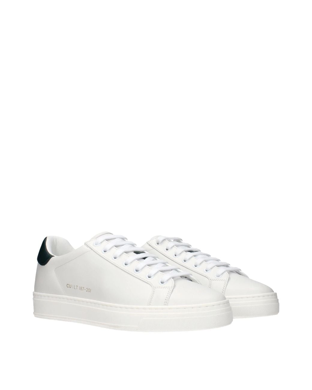 CU | LT ESSENCE White Sneakers Leather/Dark for men