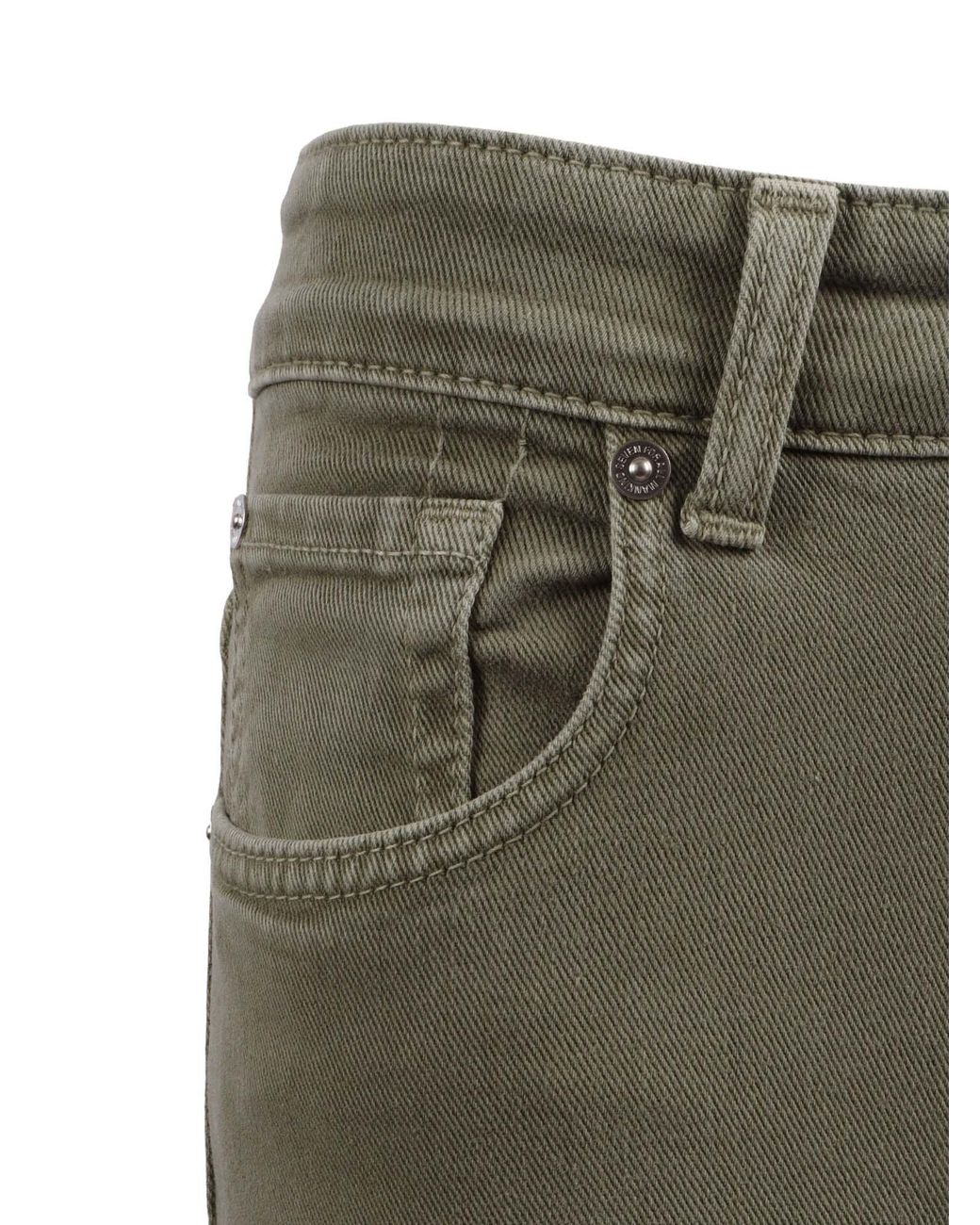 7 For All Mankind Gray Calie Straight Ankle