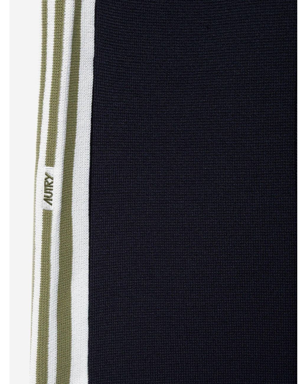 Autry Viscose Gebreide joggingbroek in het Blue