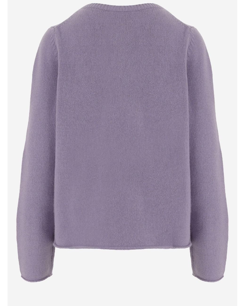 Allude Purple Cashmere Sweater