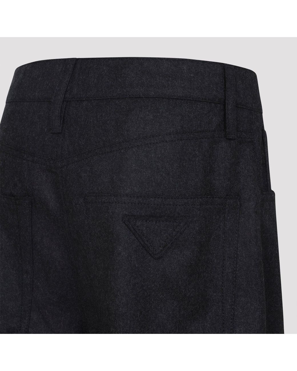 Wide Trousers Prada de color Blue