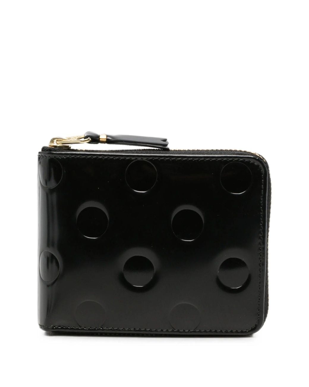 Comme des Garçons Black Wallet Polka Dots Embossed