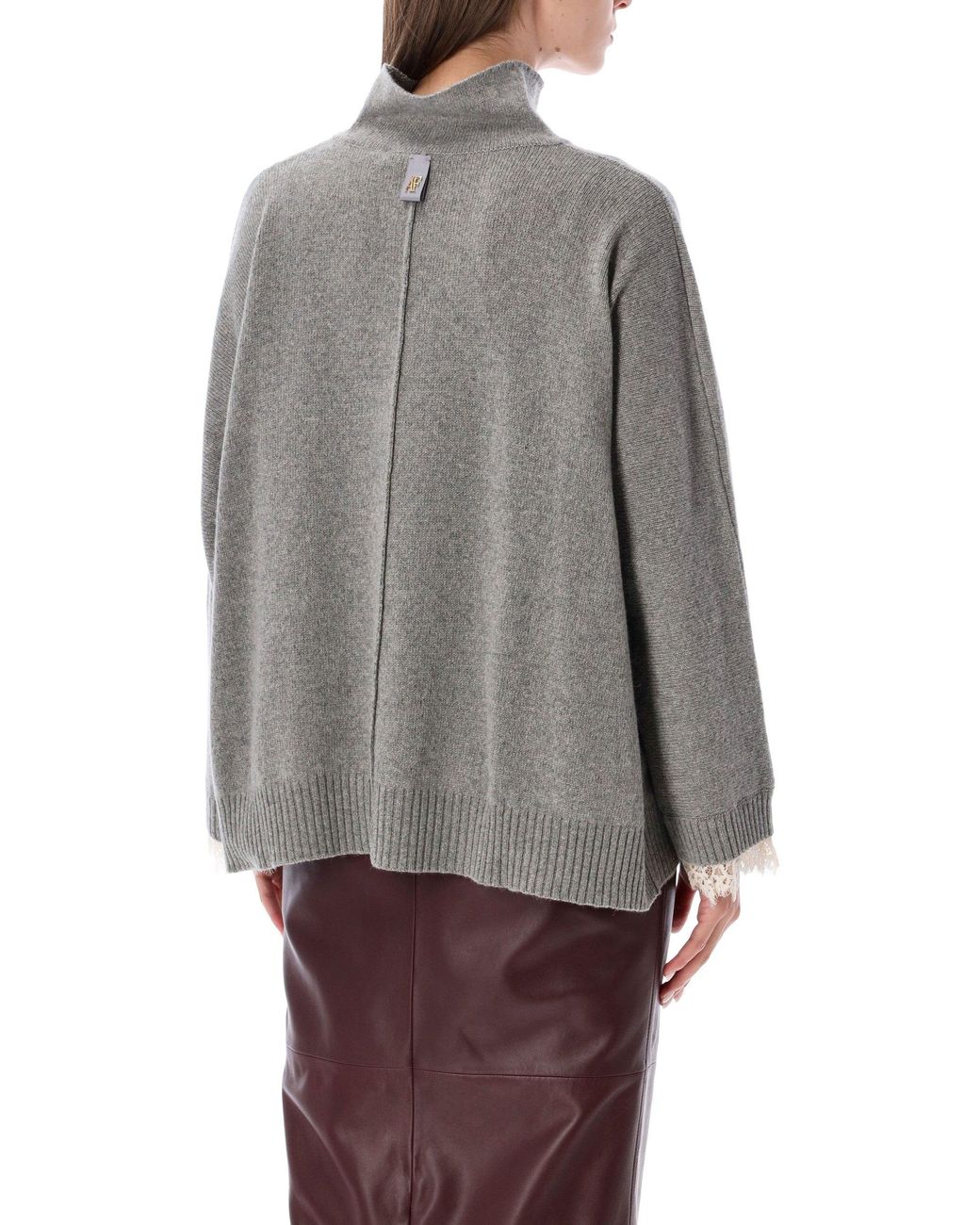 Alberta Ferretti Gray Alberta Ferretti Cashmere Sweater
