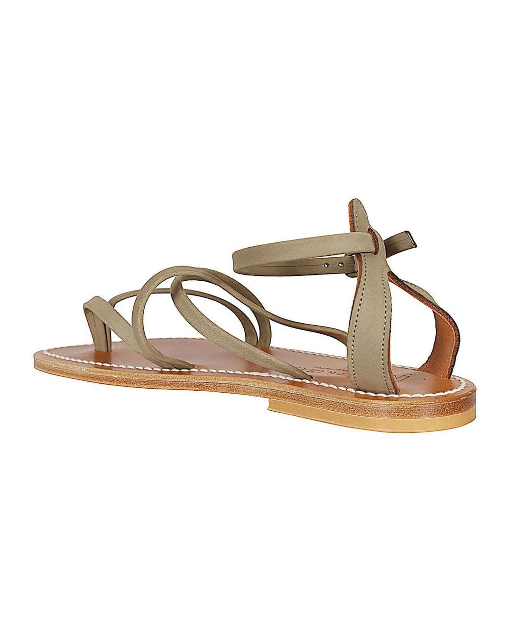 K. Jacques Metallic Epicure Leather Sandals