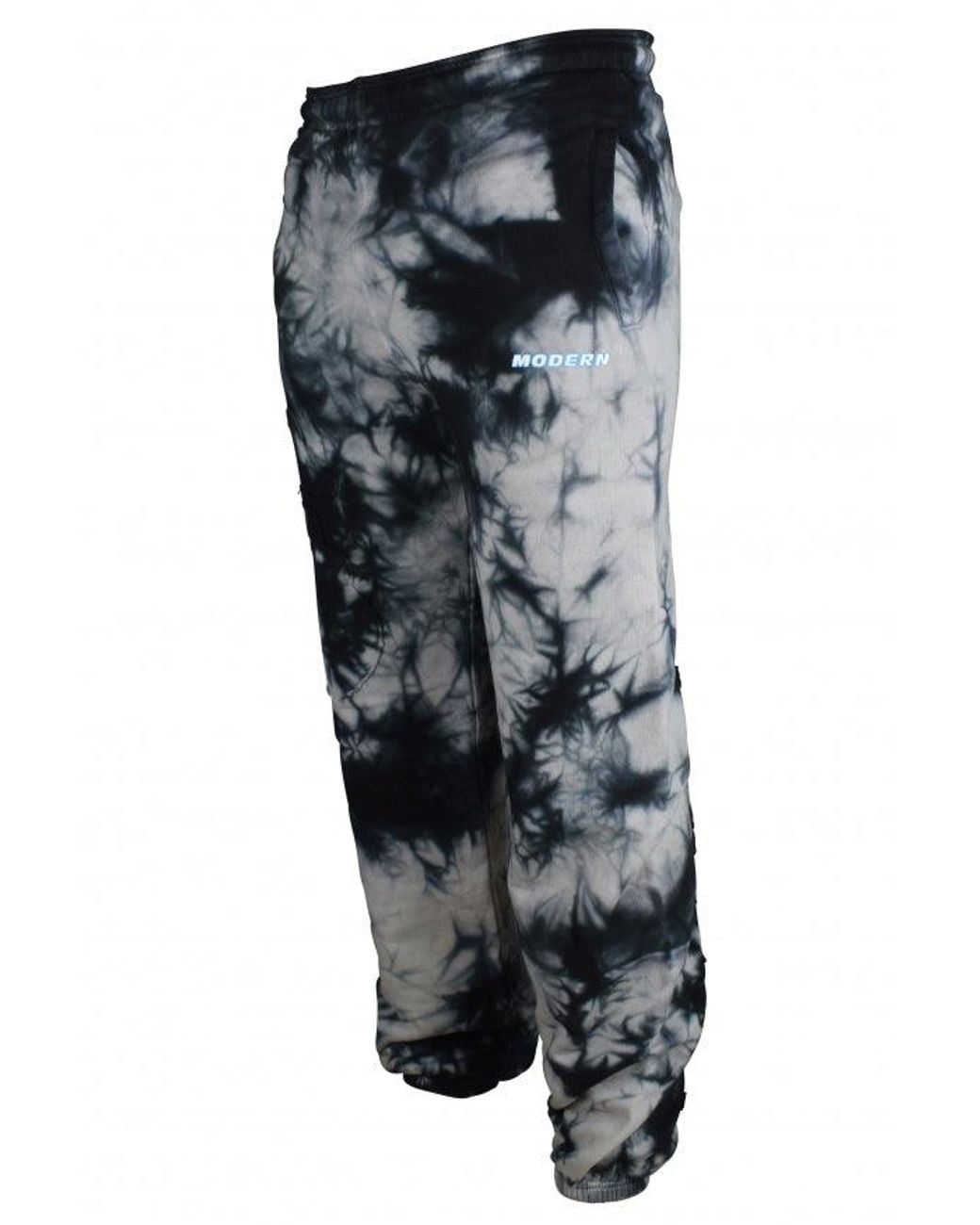 Off-White c/o Virgil Abloh Gray Tie-Dye Sport Pants With Logo Detail