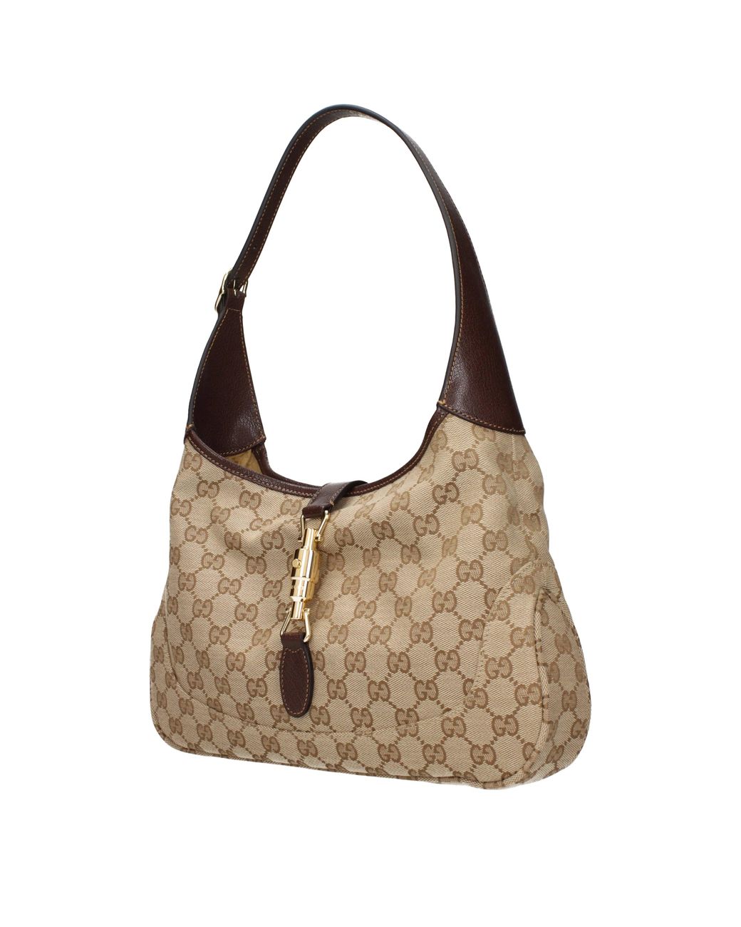 Gucci Brown Jackie Shoulder Bag Fabric