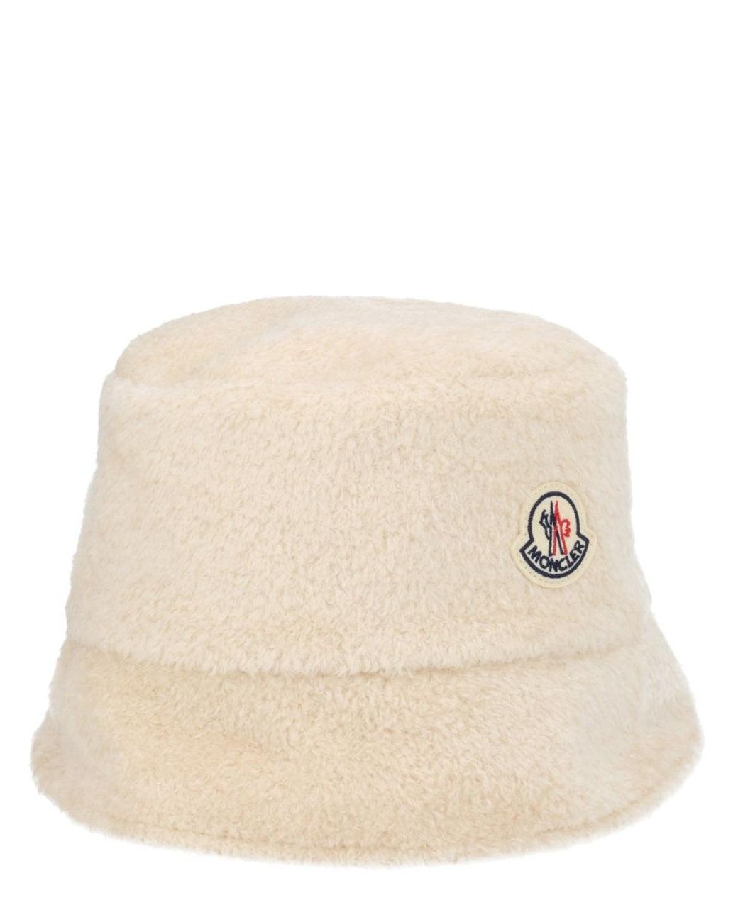Moncler Natural Bucket Hat Teddy Effect