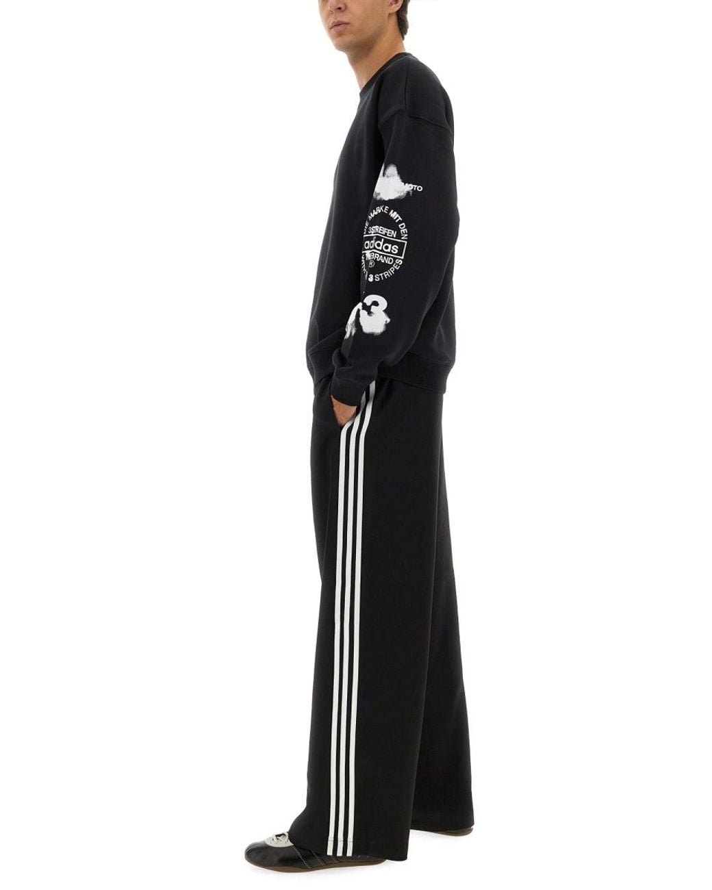Y-3 Black "Sport Uniform 3 Stripes" Pants