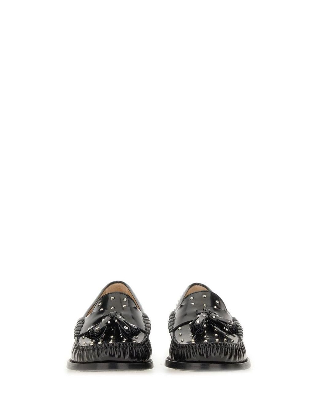 Stuart Weitzman Black Lottie" Moccasin