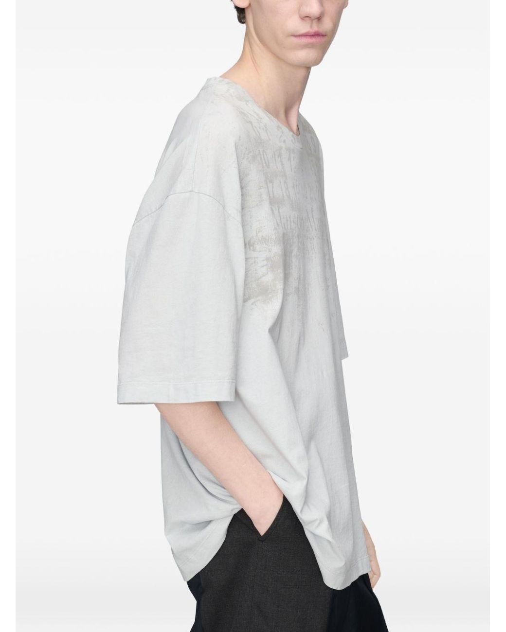 Maison Margiela White Oversized Cotton T Shirt