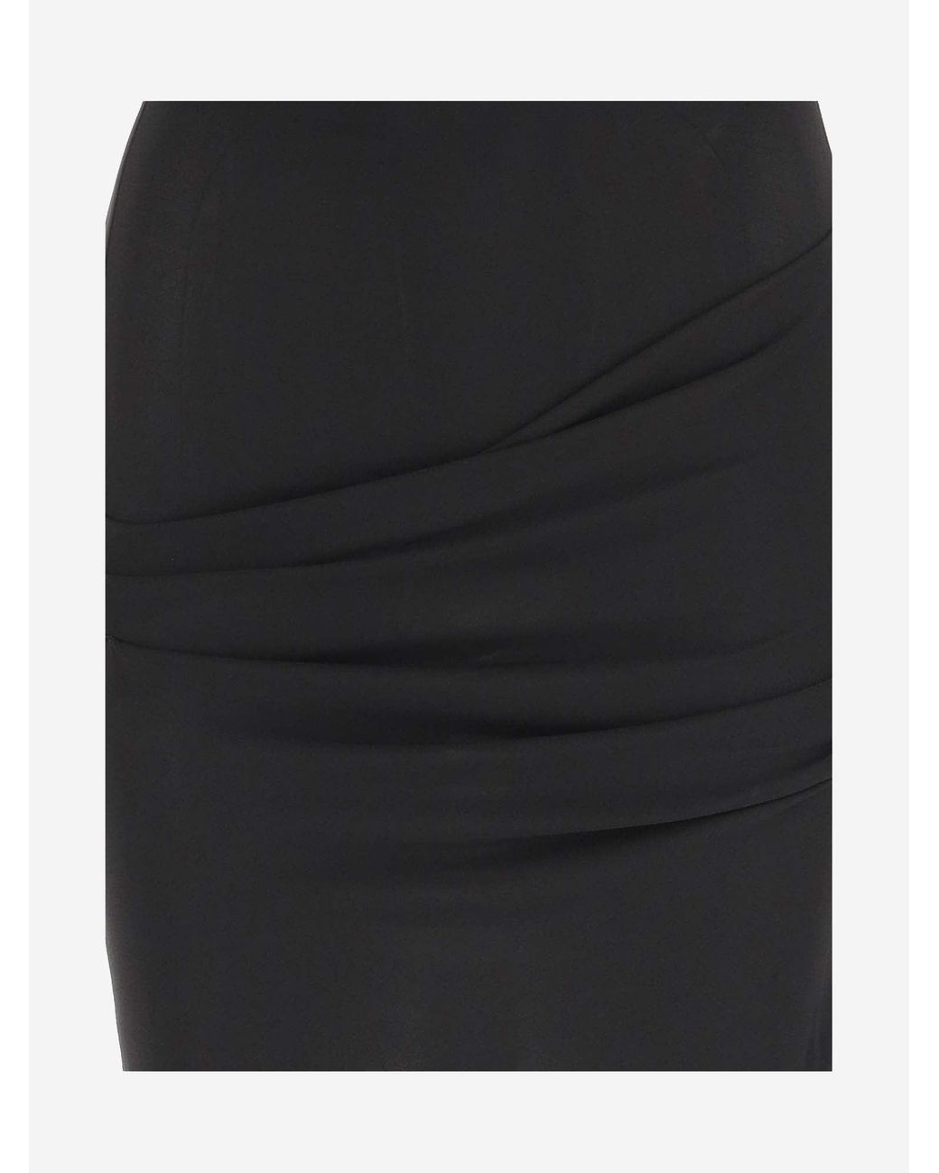 Jacquemus La Mini Robe Drapeado in het Black