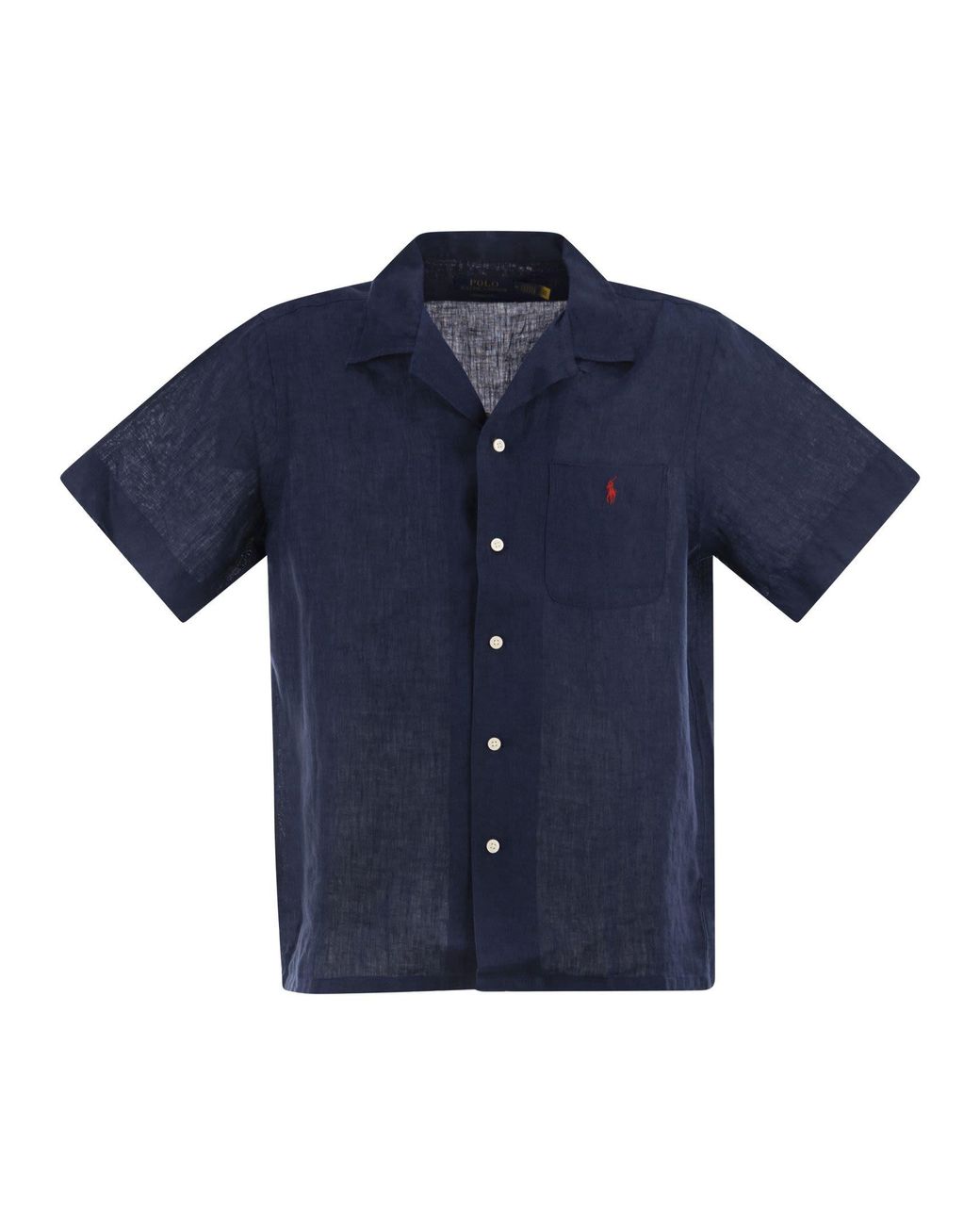 Polo Ralph Lauren Blue Saharan Linen Shirt for men