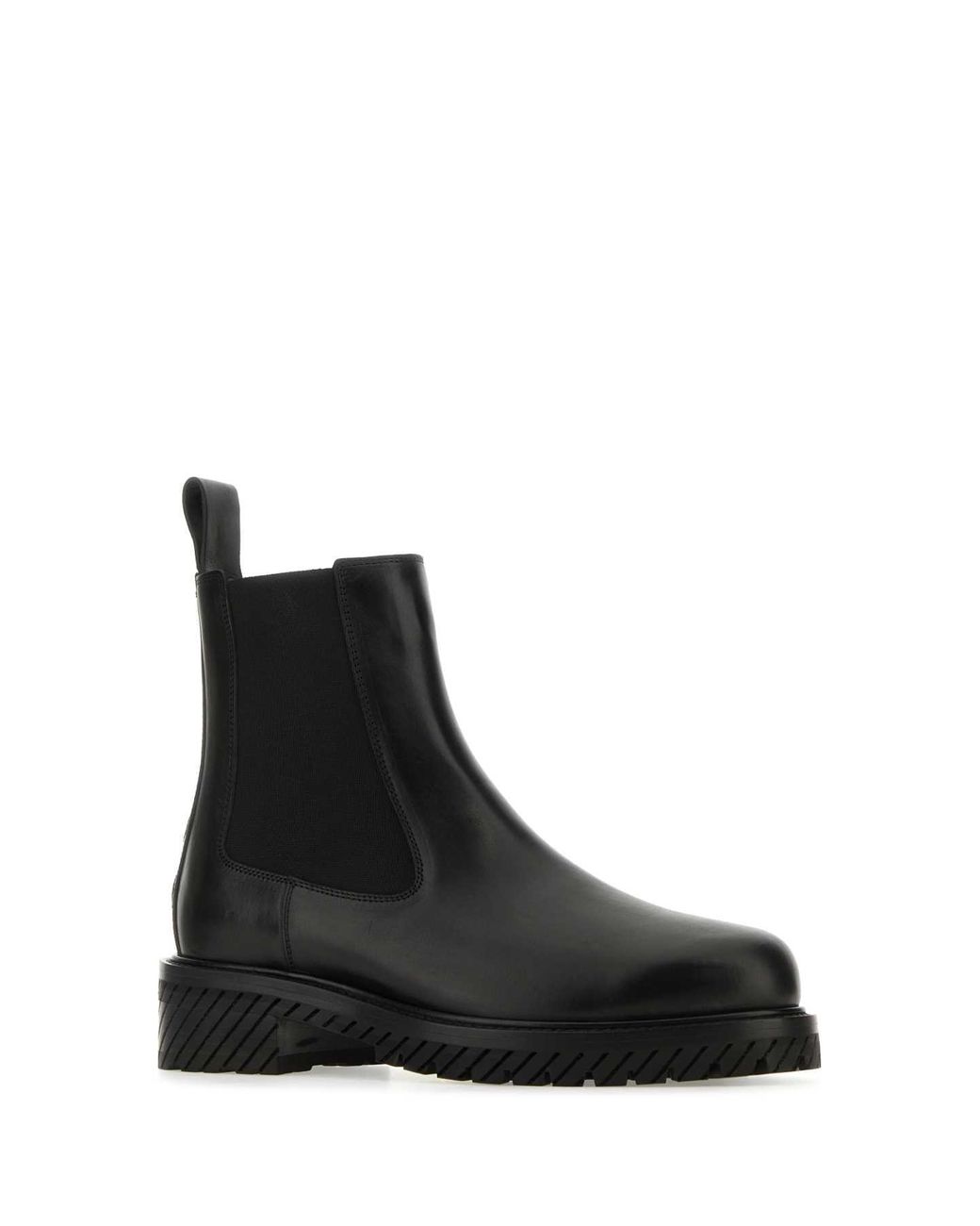 Off-White c/o Virgil Abloh Black Combat Chelsea Boots for men