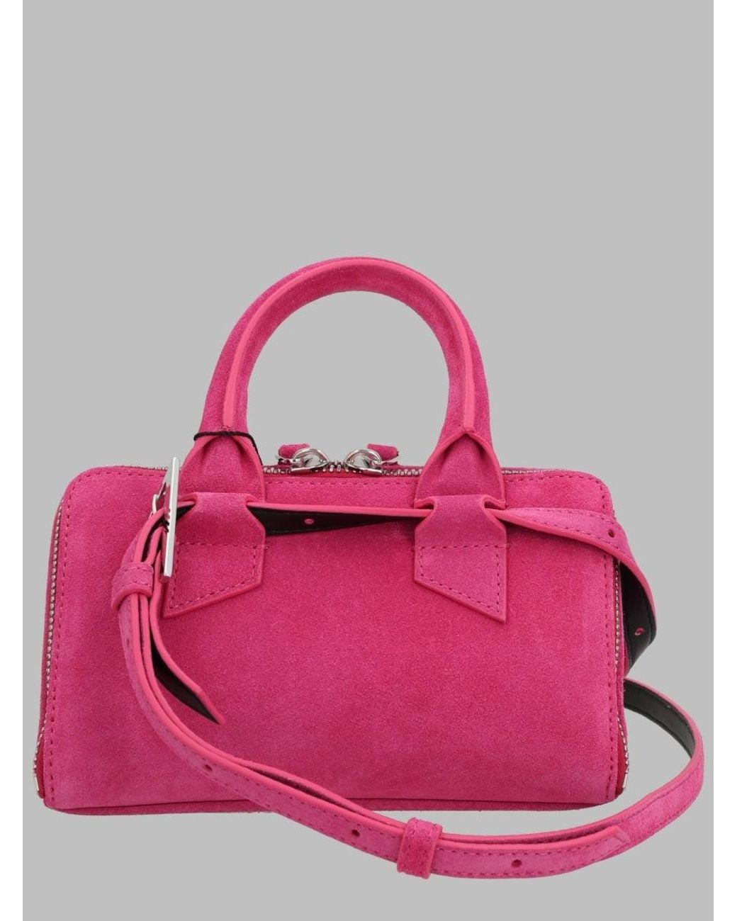 The Attico Pink Mini Top-Handle Crossbody Bag