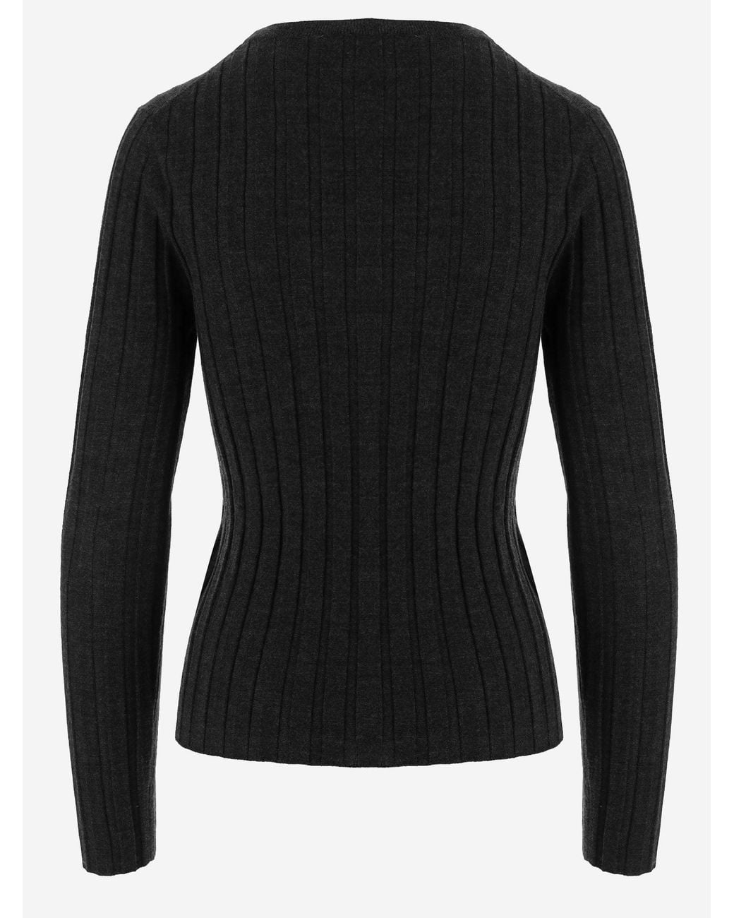 Allude Black Wool Sweater