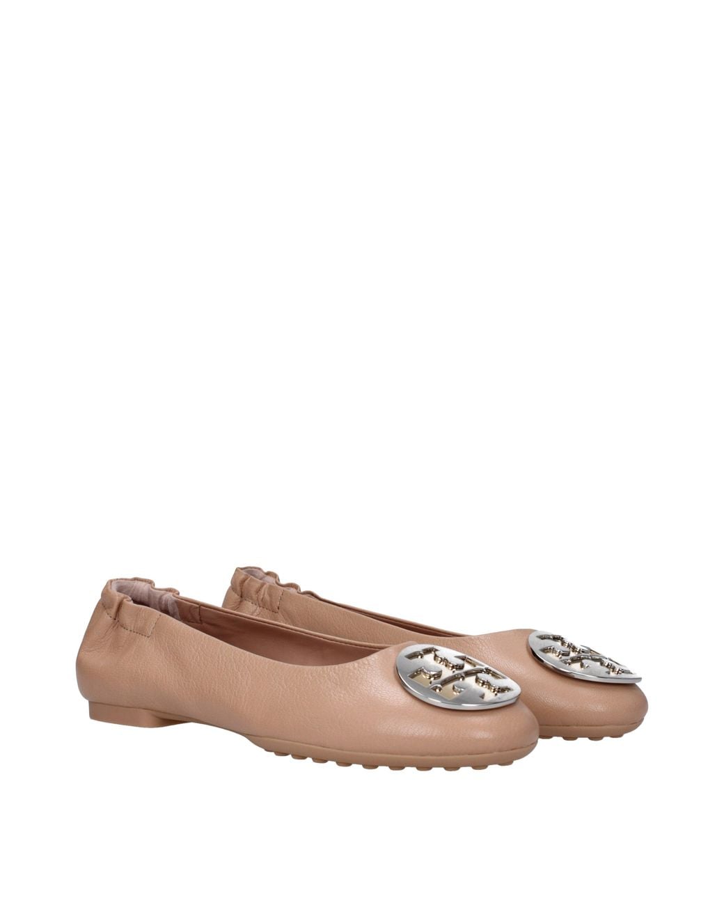 Tory Burch Pink Ballerine Donna Pelle Marrone/Sabbia Chiaro