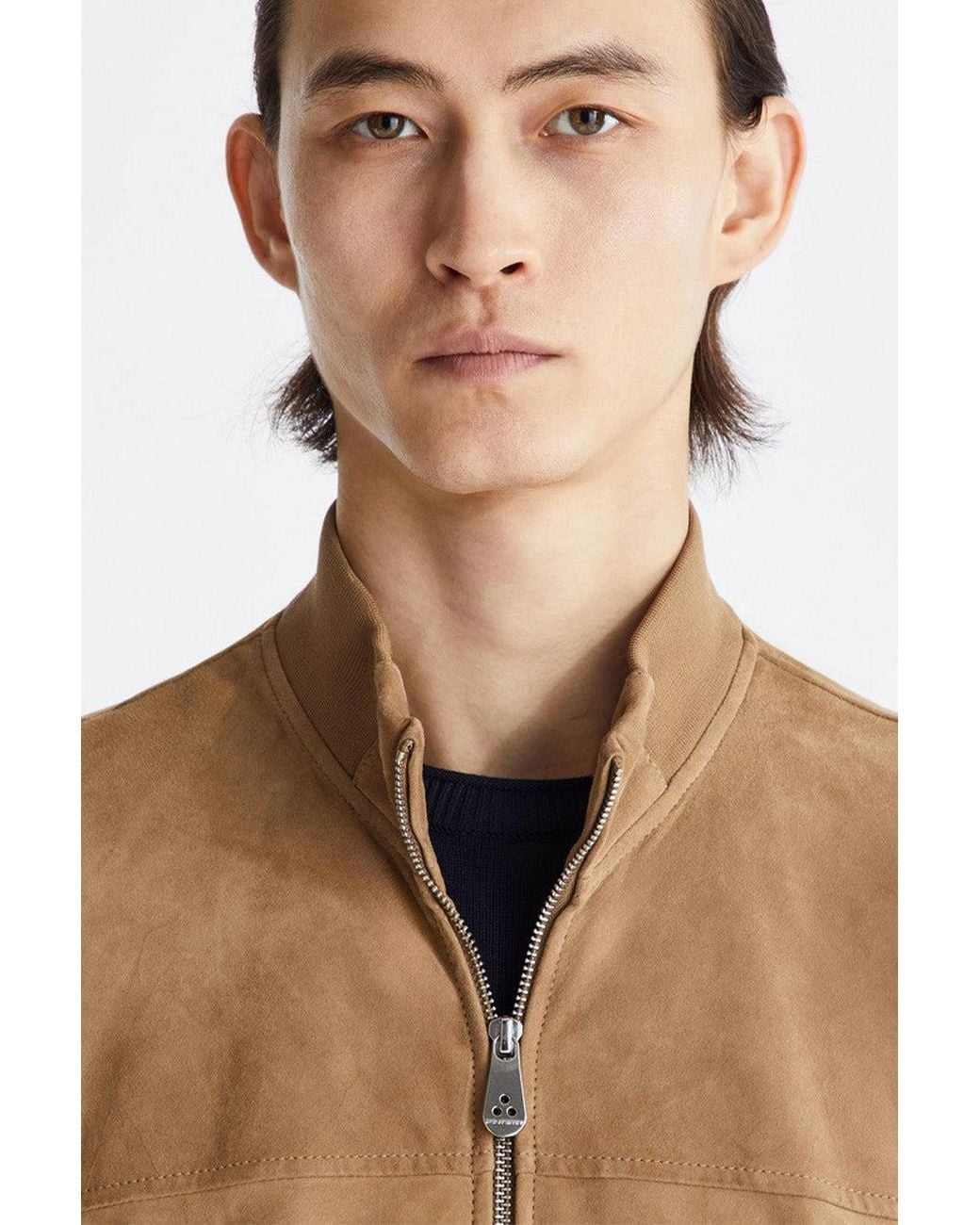 Peuterey Natural Nylon Zip-Up Bomber Jacket