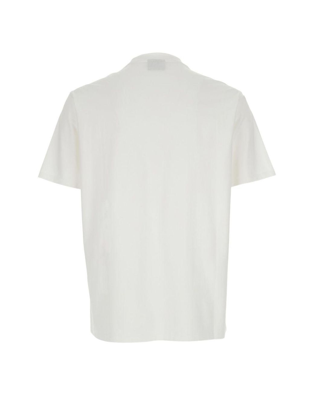 Emporio Armani White Logo Cotton T Shirt