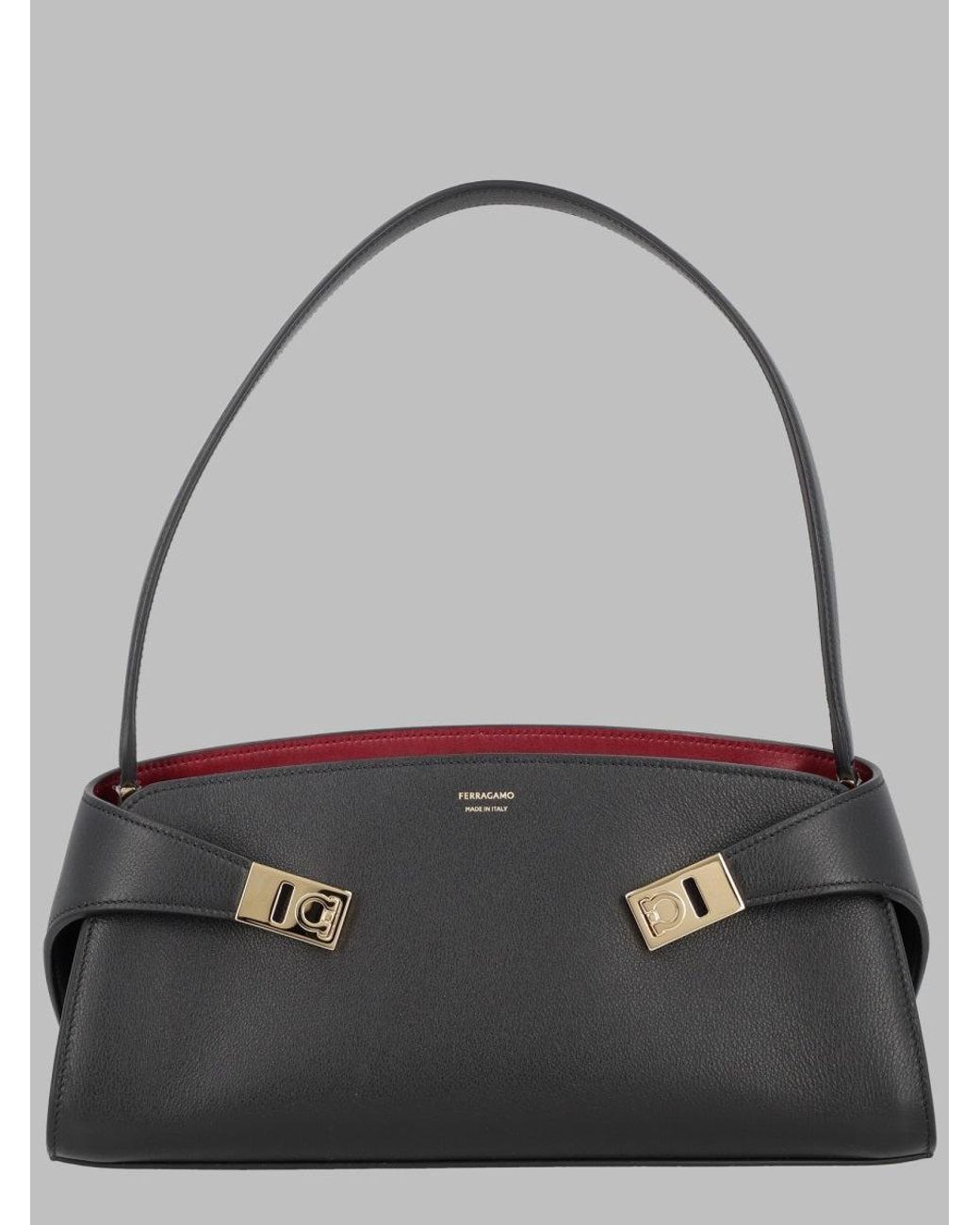 Ferragamo Gray Sleek Shoulder Bag
