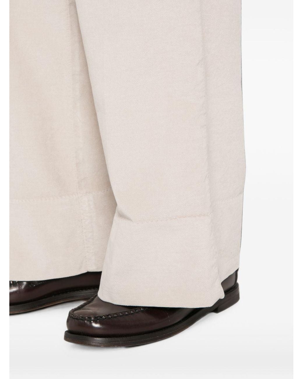 White Sand White Cotton Trousers