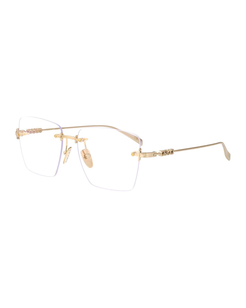 Gucci Metallic Metal Glasses
