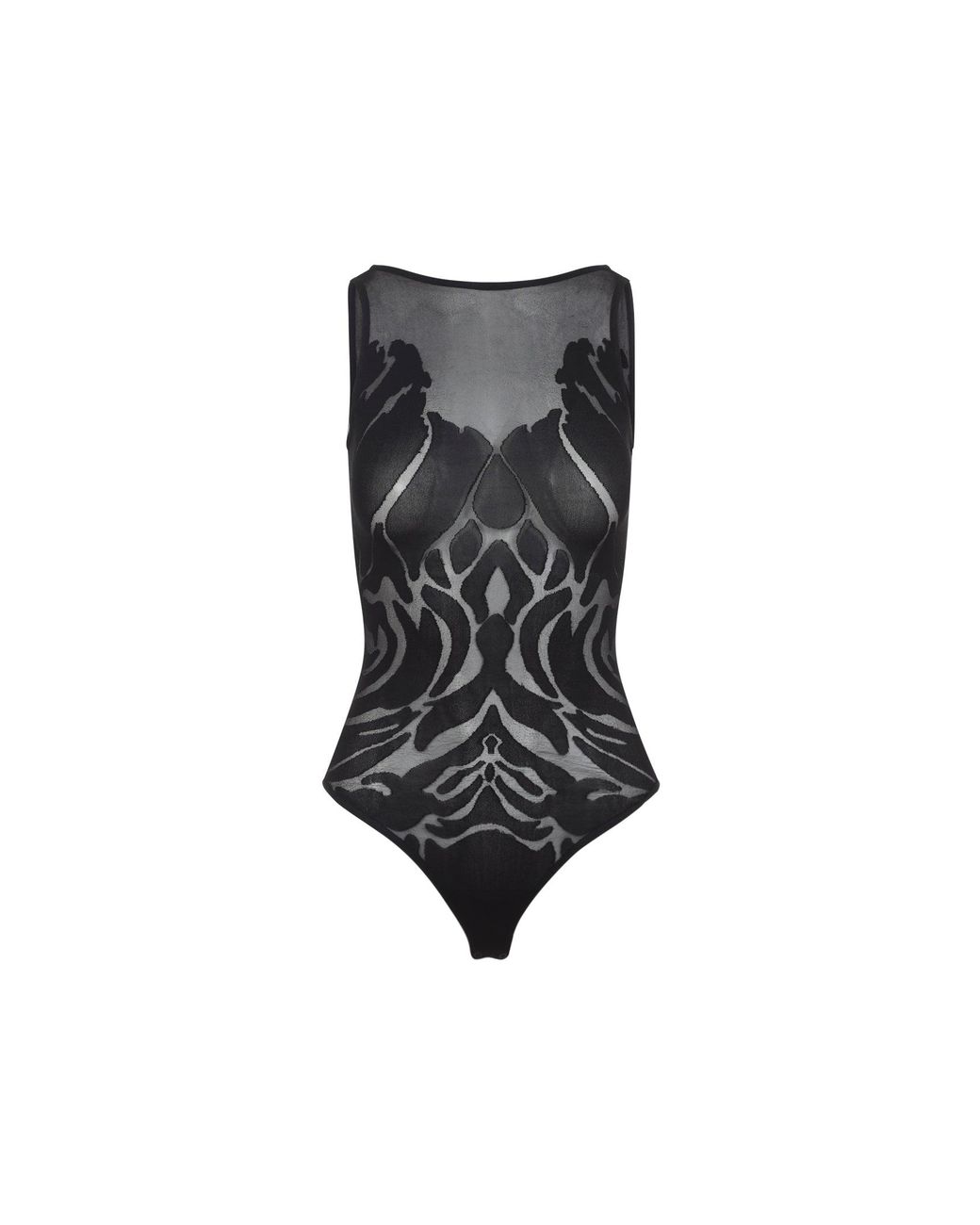 Wolford Gray Elegant Sleeveless Bodysuit