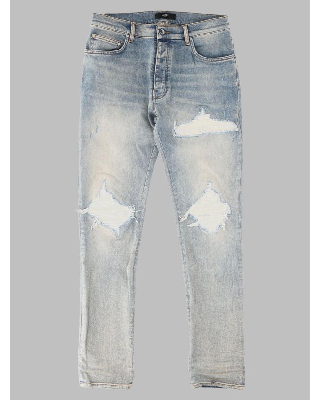 Amiri Blue Premium Cotton Denim Jeans for men
