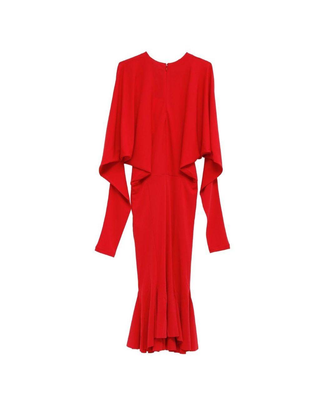 Jacquemus Red Cut-Out Midi Dress