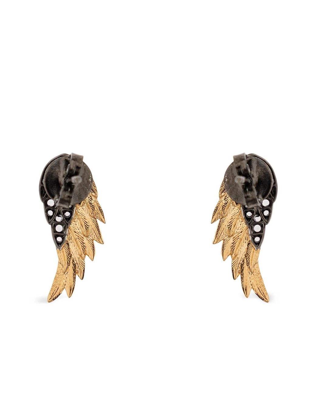 Zadig & Voltaire Black Rock Feather Earring