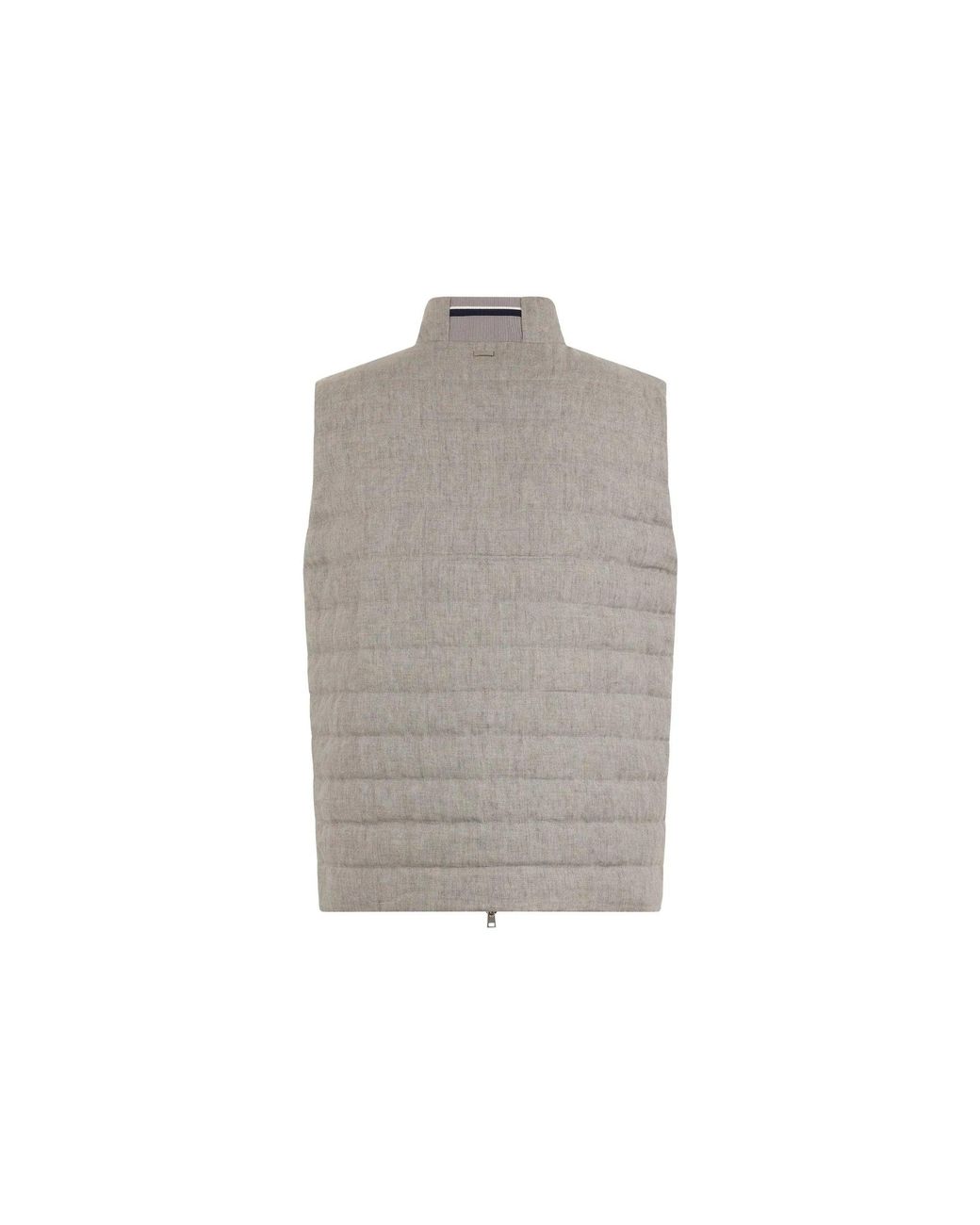 Herno Gray Linen Down Gilet