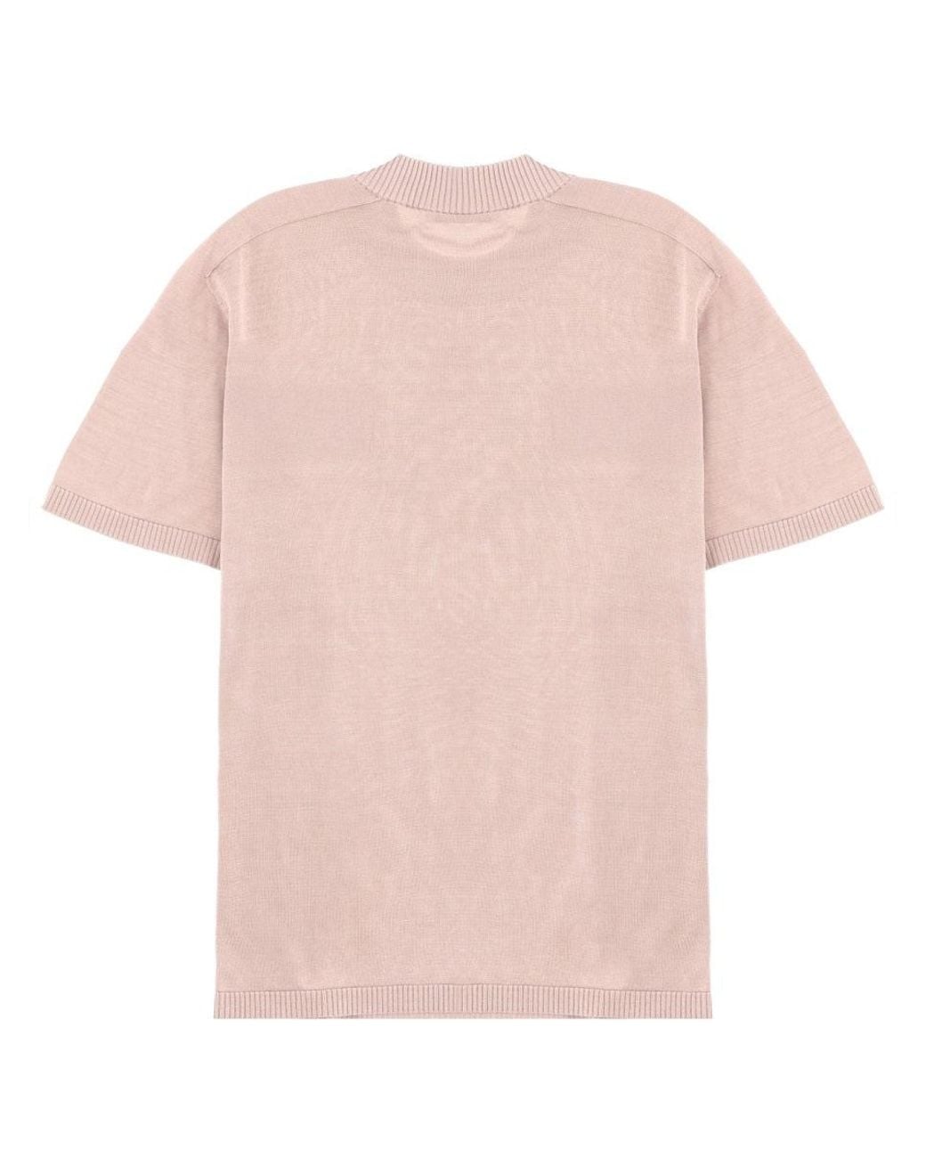 Acne Pink T Shirt With Logo