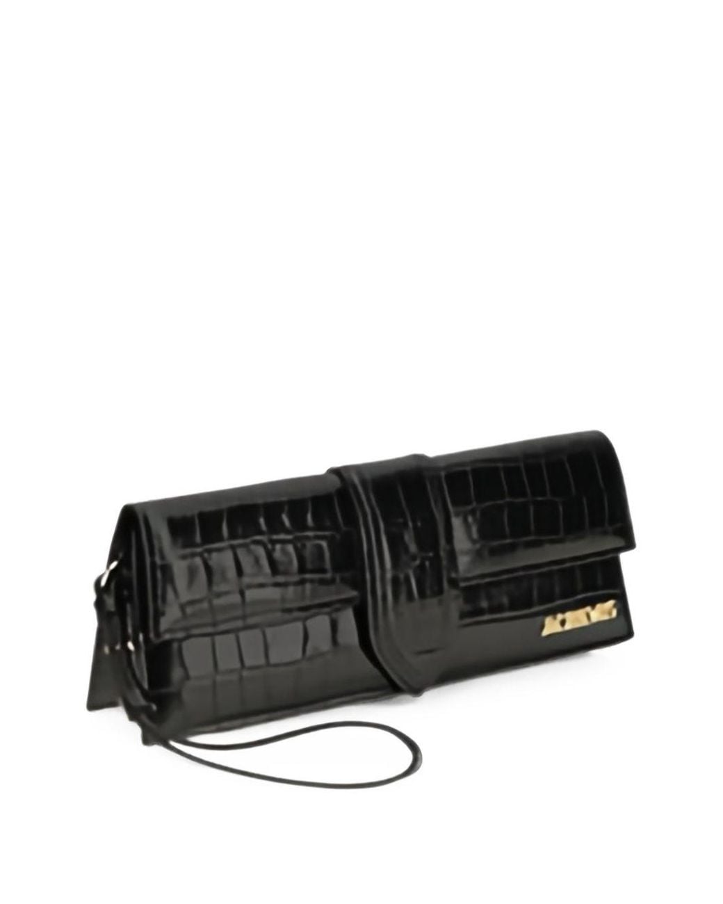 Jacquemus Black La Pochette Bambino Leather Clutch