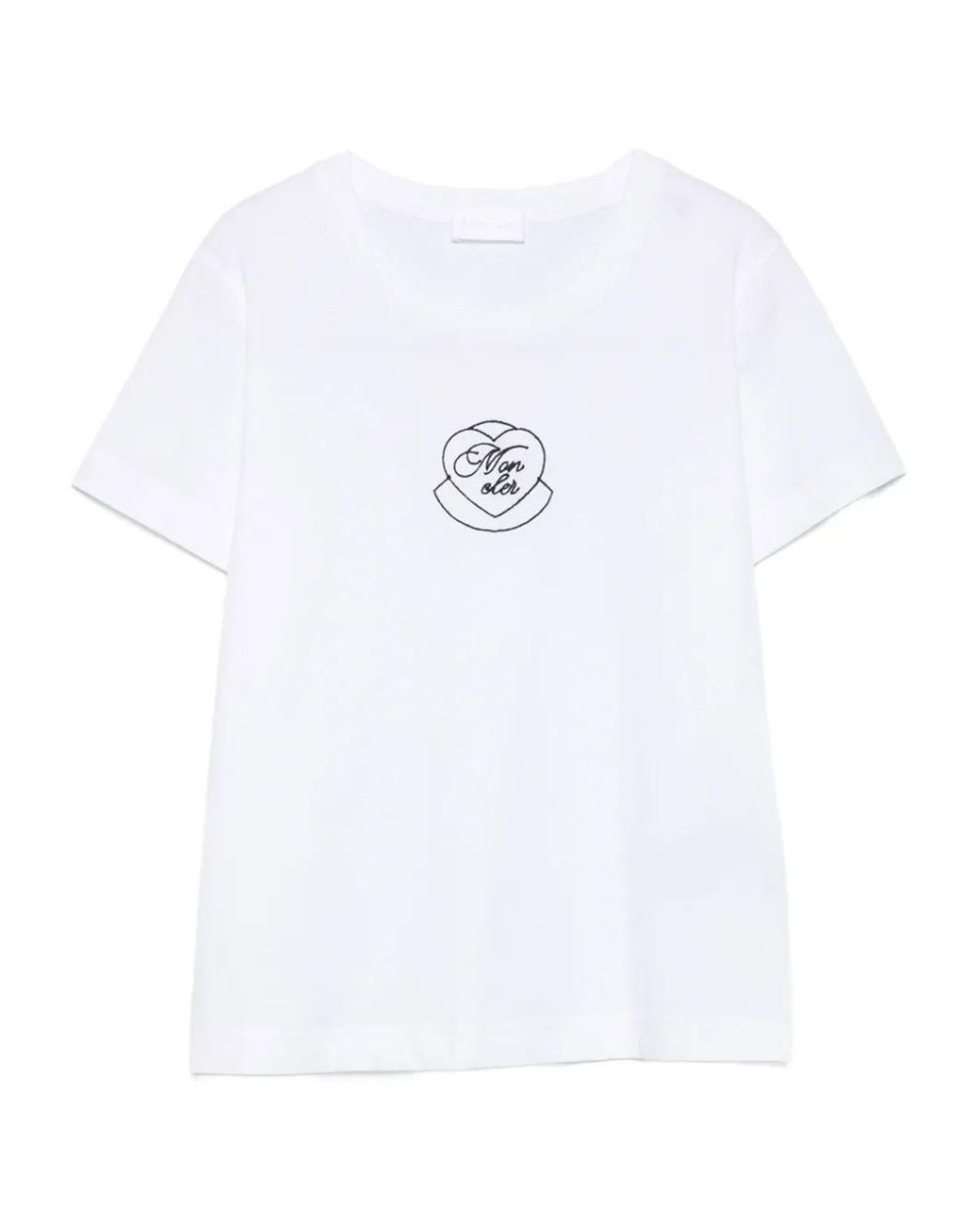 Moncler White Ss T-Shirt