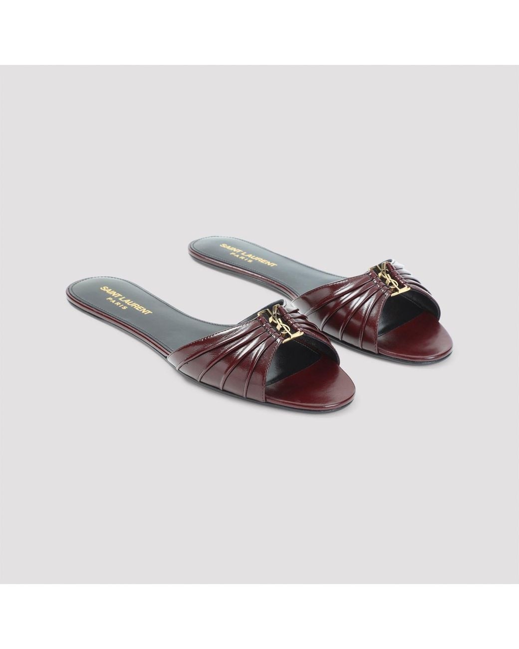 Saint Laurent Brown Babylone Sandals