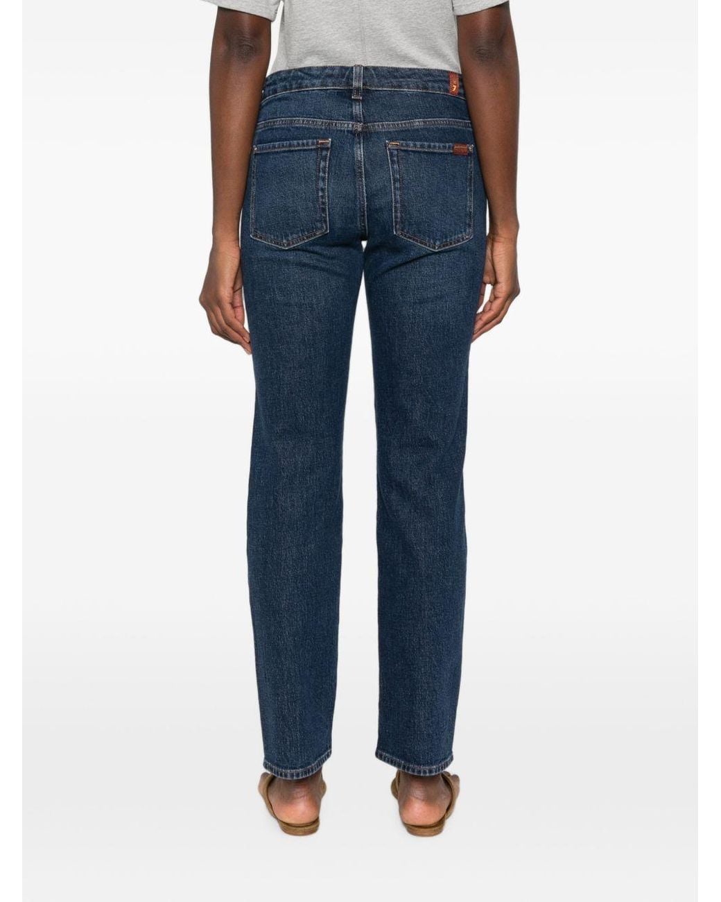 Seven7 Blue Low Cigarette Denim Jeans