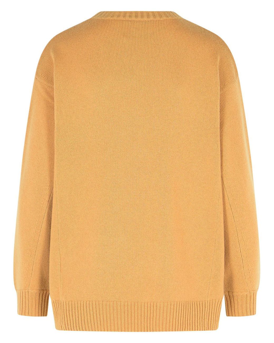 Max Mara Orange Camel Wool And Cashmere Sweater
